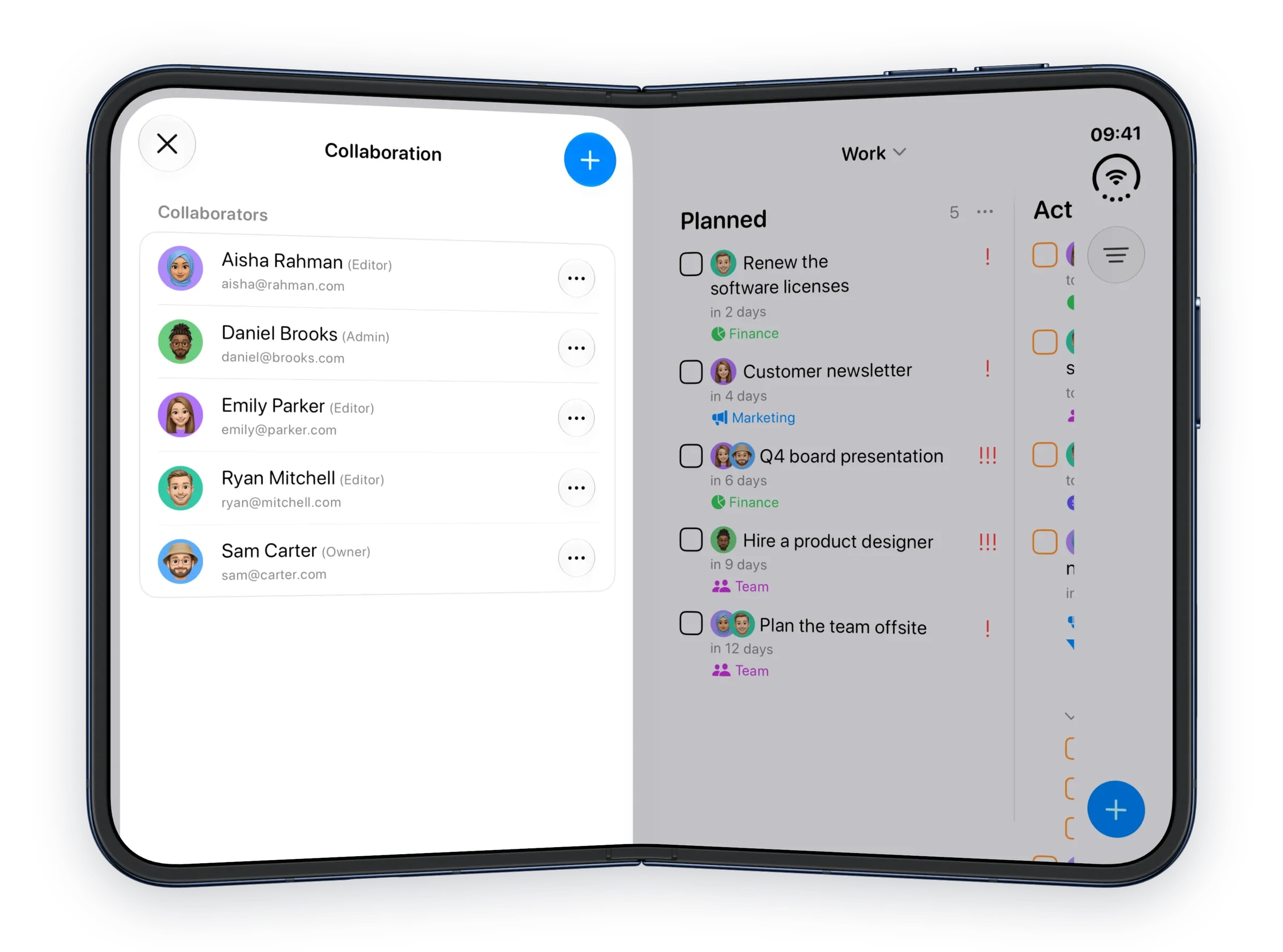 People and AI assistants join a project here.