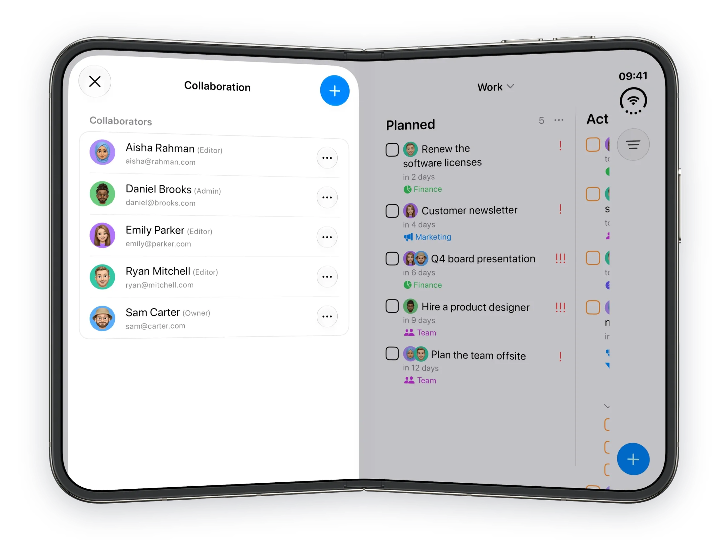 People and AI assistants join a project here.